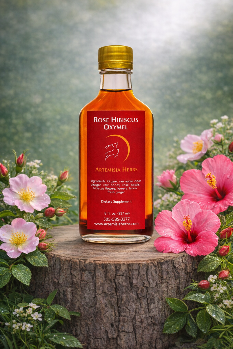Rose Hibiscus Oxymel