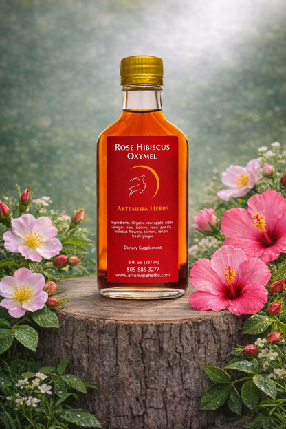 Rose Hibiscus Oxymel